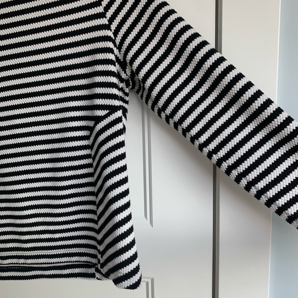 Topshop | Textured Stripe Sweatshirt - Picture 9 of 11